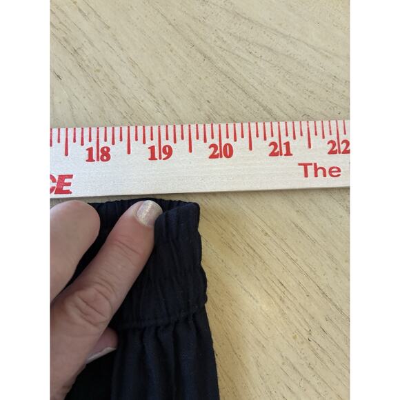 VTG Western Prairie Crinkle Maxi Skirt L Black Whimsygoth Boho Hippie Peasant 80 - Picture 13 of 16